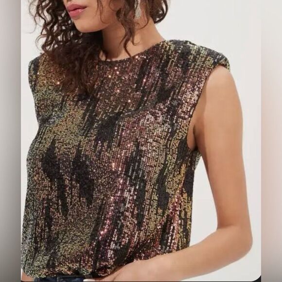 ASTR the Label Sequin Hollywood Bodysuit Gray Party Cocktail Sz M NWT - Picture 6 of 9